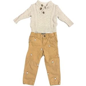 OshKosh Gnome Pants 12–18M + Cat & Jack Sweater‎ 12M Boys Outfit Bundle